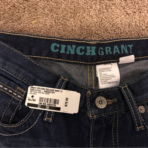 NWT Cinch Grant Mid Rise Relaxed Boot Cut Jeans - Picture 2 of 7